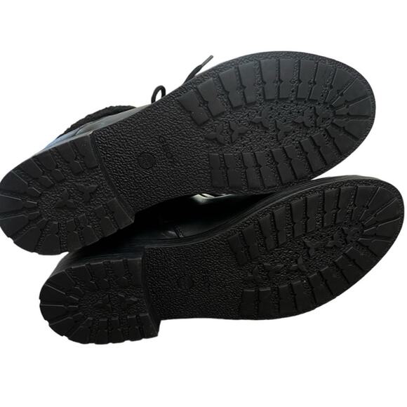 NWOT Women's GEOX Rawelle ABX Faux Shearling Waterproof Black Boots - Sz 10 - Picture 8 of 8